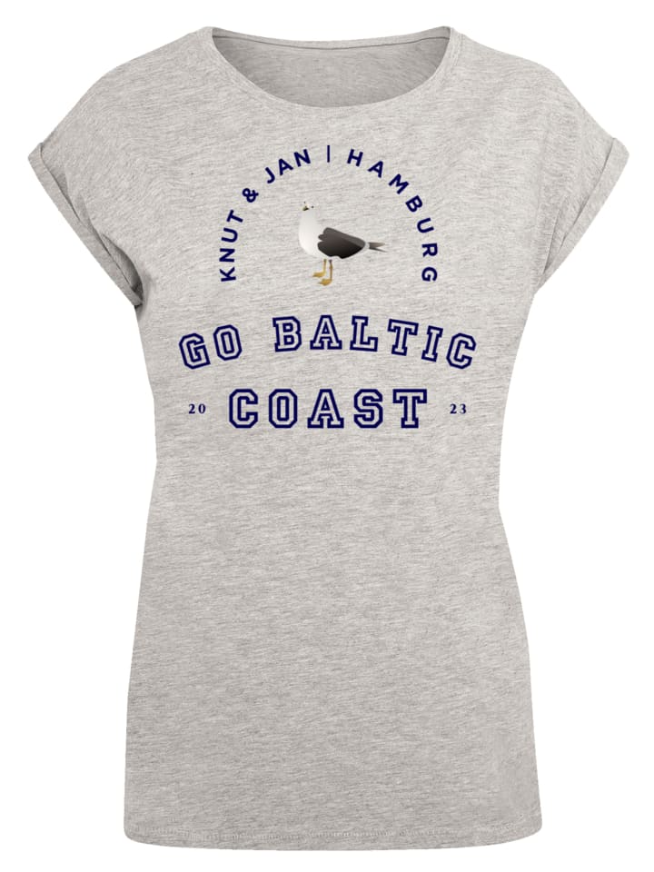 

Футболка с удлиненными плечами Möwe Knut & Jan Hamburg серого меланжа F4NT4STIC, Серый, Футболка с удлиненными плечами Möwe Knut & Jan Hamburg серого меланжа F4NT4STIC