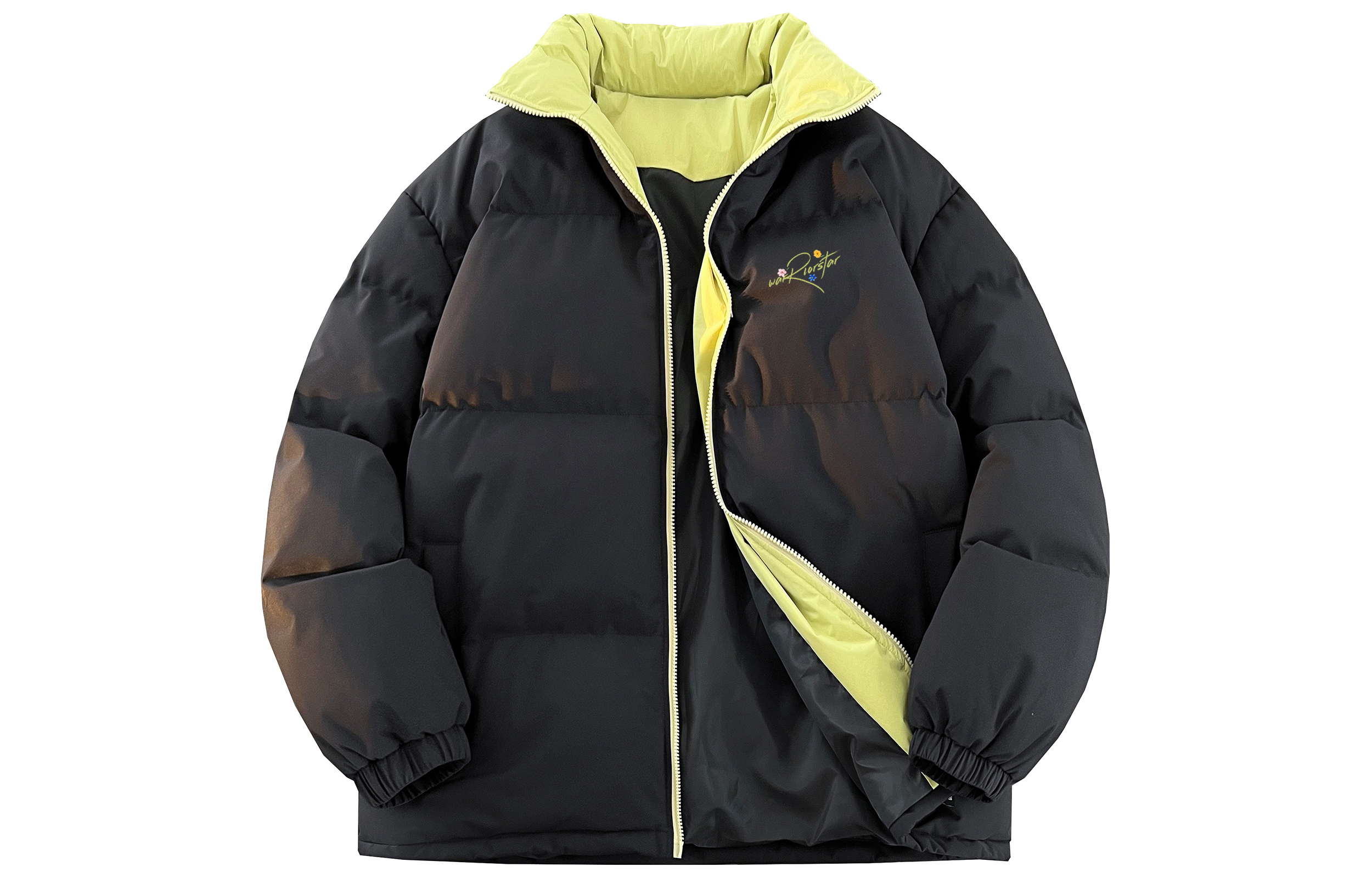 

Пуховик Huichao Riding The Wind Collection для женщин WARRIOR, черный/fruit зеленый