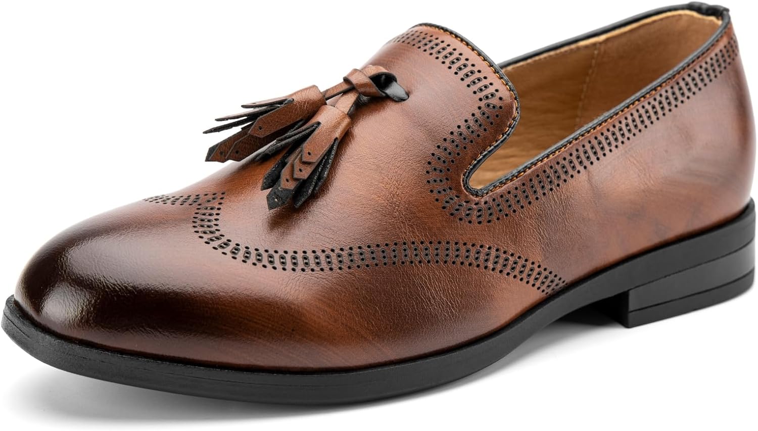 

Кожаные лоферы JITAI для мальчиков, Brown-04