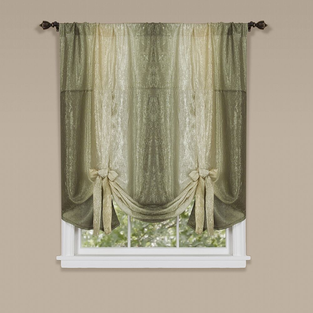 

Полупрозрачная штора Goodgram Royal Ombre с завязками для одного окна, цвет Sage