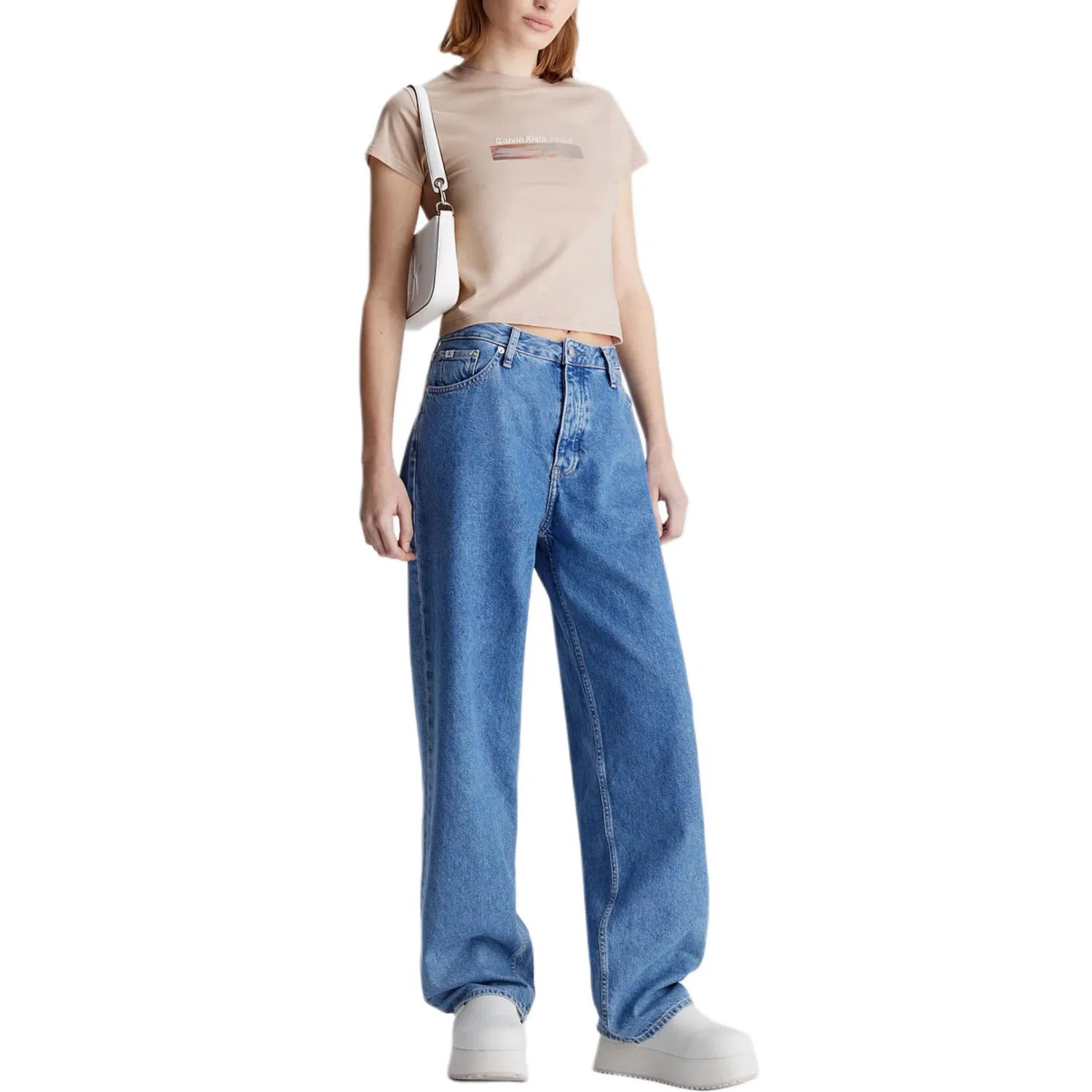 Футболка женская Calvin Klein Tan Rose — фото 2