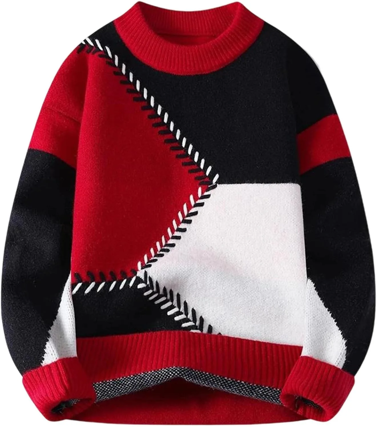 

Мужской свитер Modern Patchwork с длинными рукавами