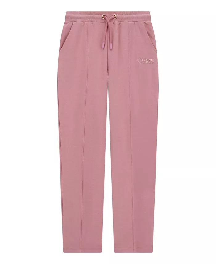 

Девчачьи активные спортивные штаны с центральными складками, размеры 7-16 Guess, розовый