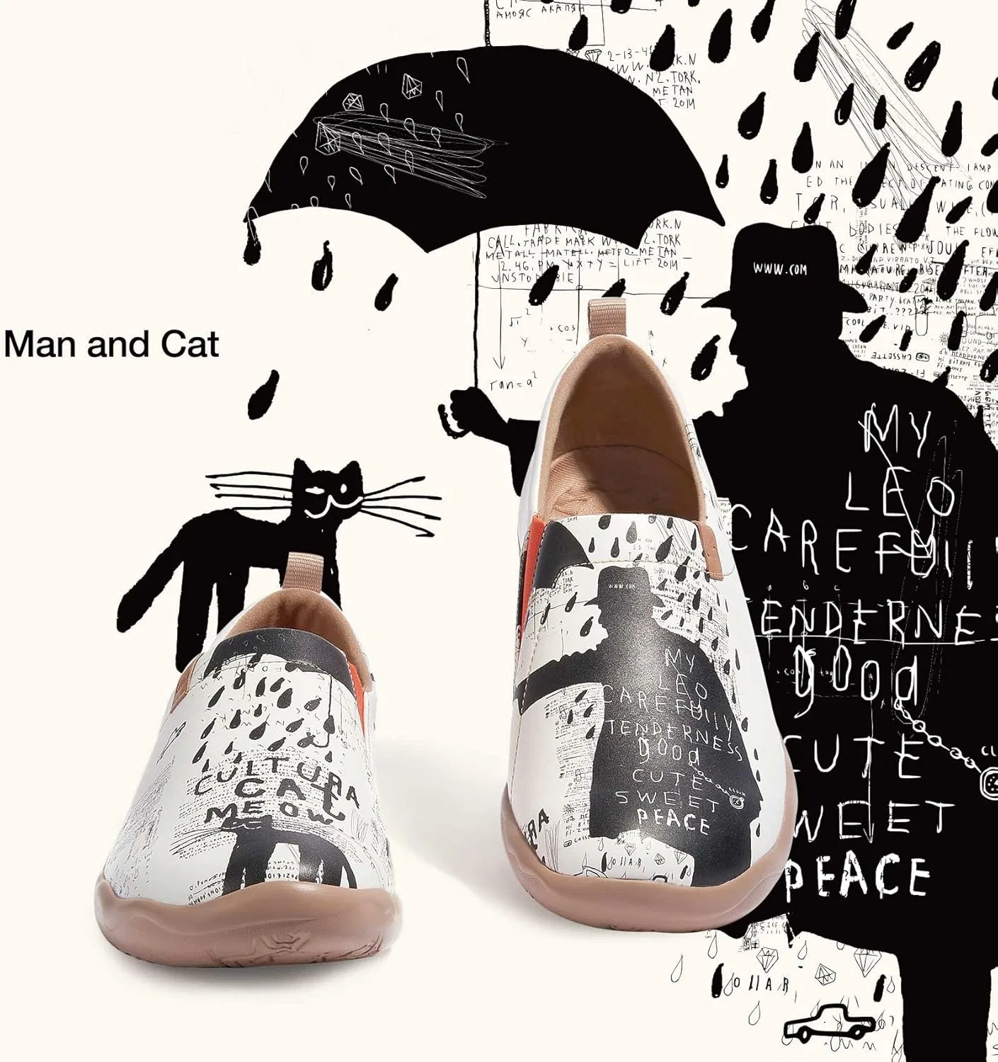Лоферы из микрофибры UIN, Man and Cat — фото 2