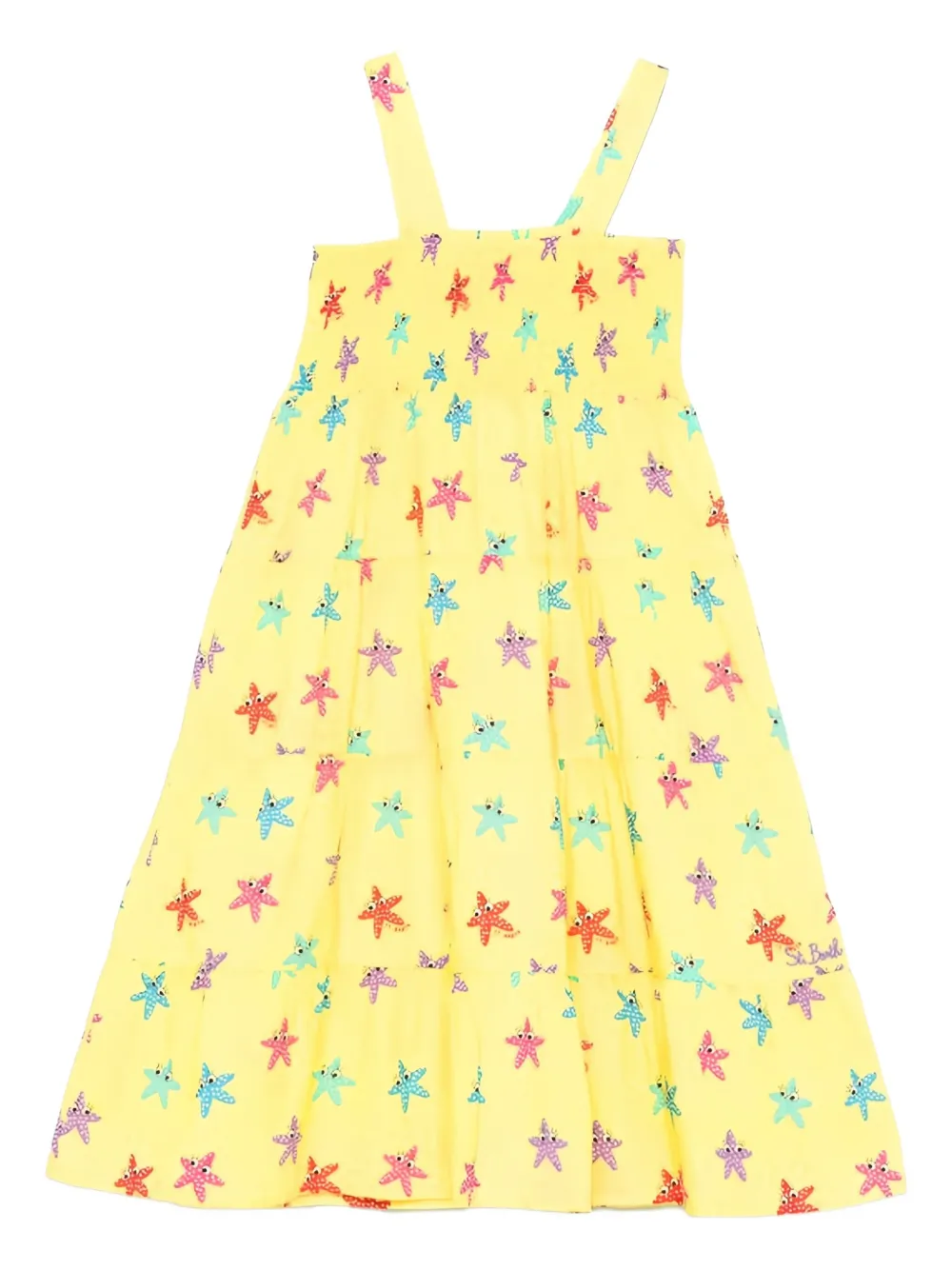 

Платье с вышивкой MC2 Saint Barth Kids, желтый
