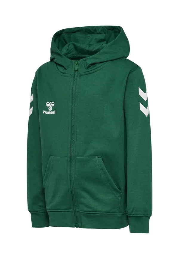 Толстовка на молнии с шевронным узором Hummel, Evergreen — фото 4