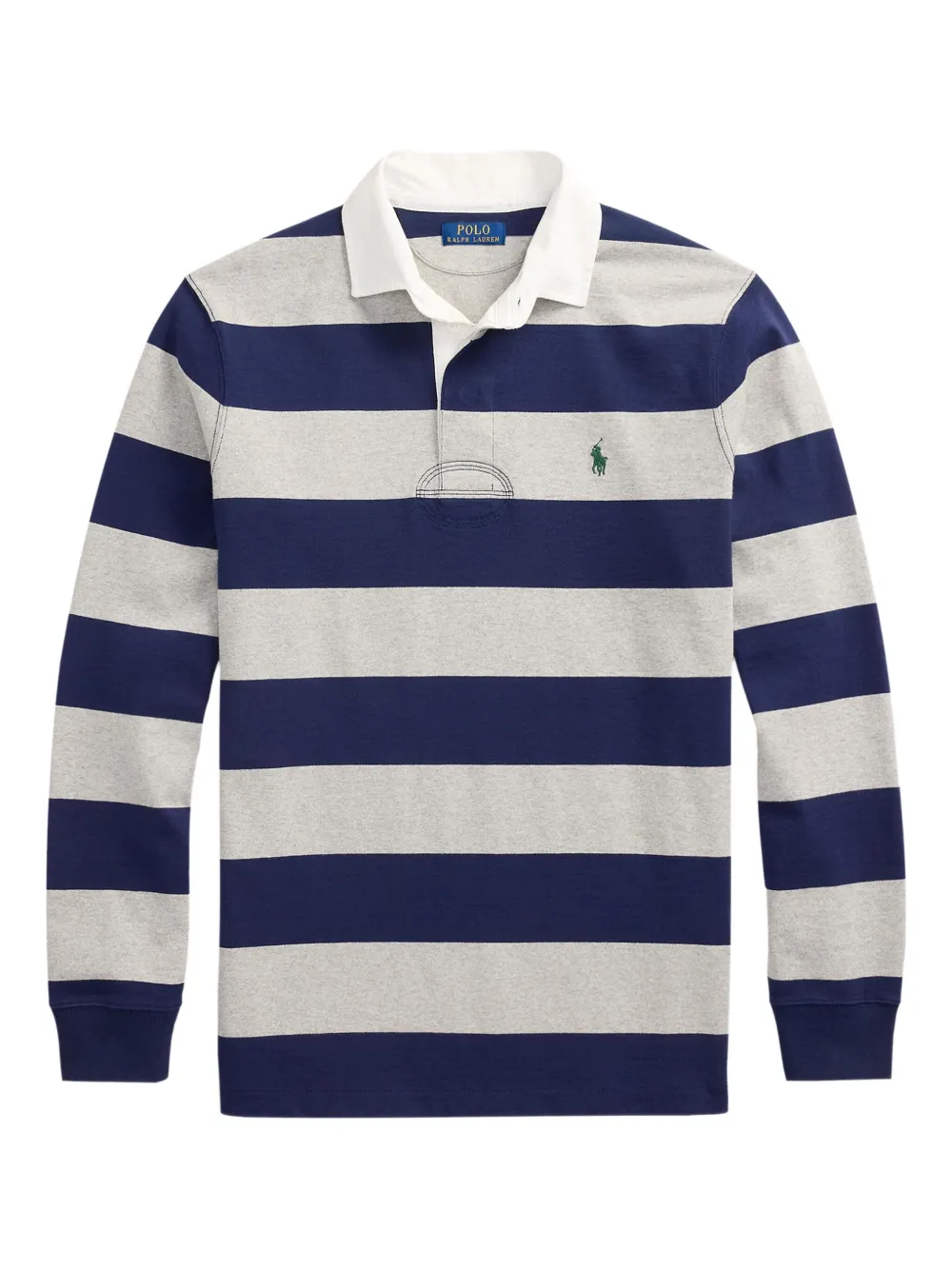

Полосатая рубашка поло The Iconic Rugby с длинными рукавами POLO RALPH LAUREN, синий