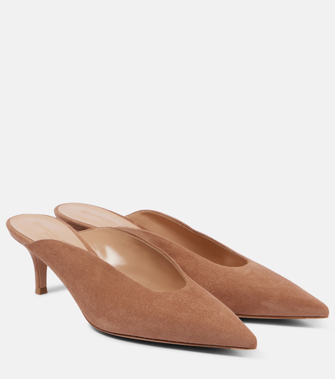 Замшевые мюли Gianvito Rossi, Praline