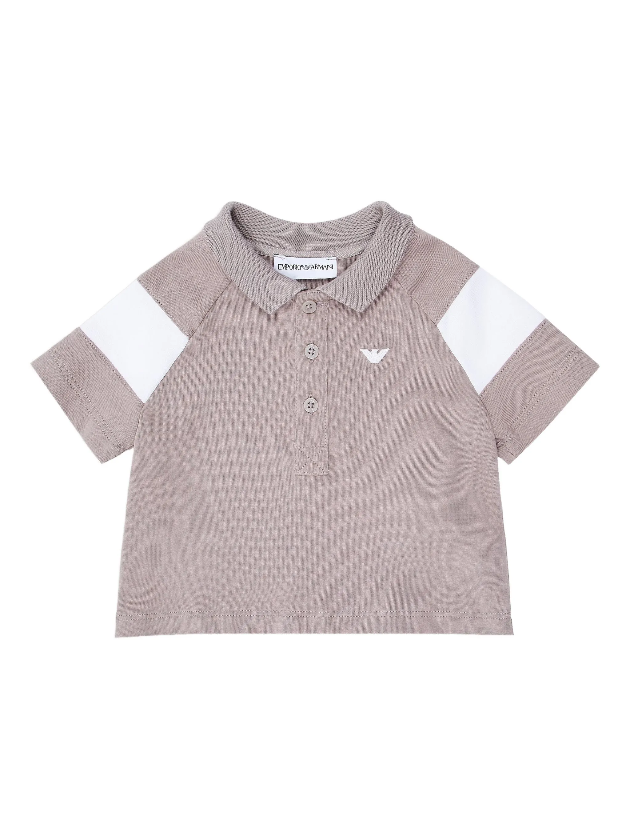 

Рубашка поло в стиле колор-блок Emporio Armani Kids, нейтральный