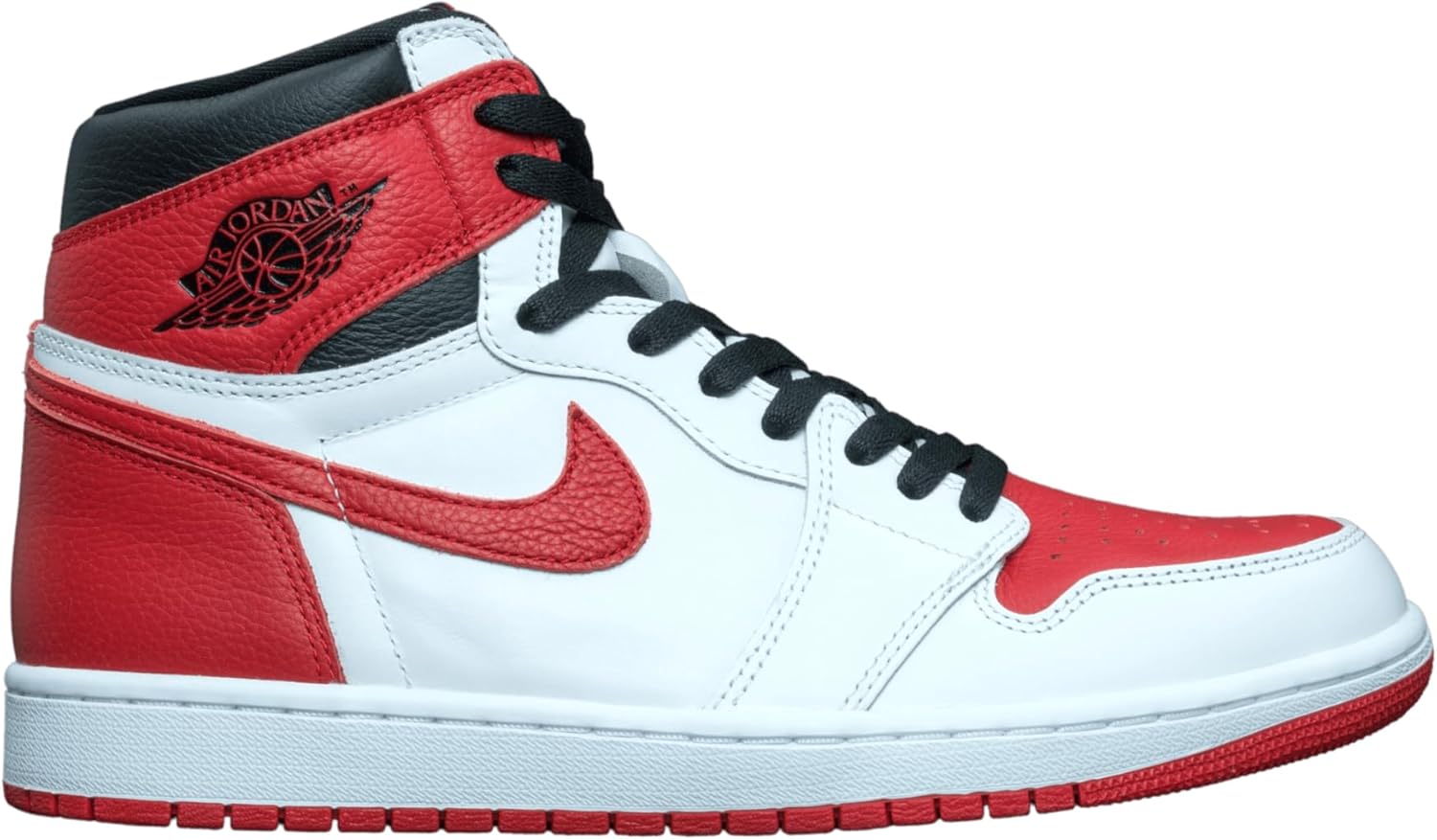 

Мужские кроссовки Nike Air Jordan 1 Retro High OG, White/University Red/Black