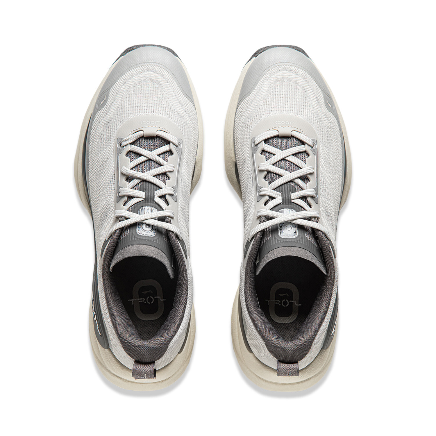 Кроссовки LINING Soft COOL Lifestyle Shoes Men Low-top Light Smoke Gray / Asphalt Gray, серый — фото 4