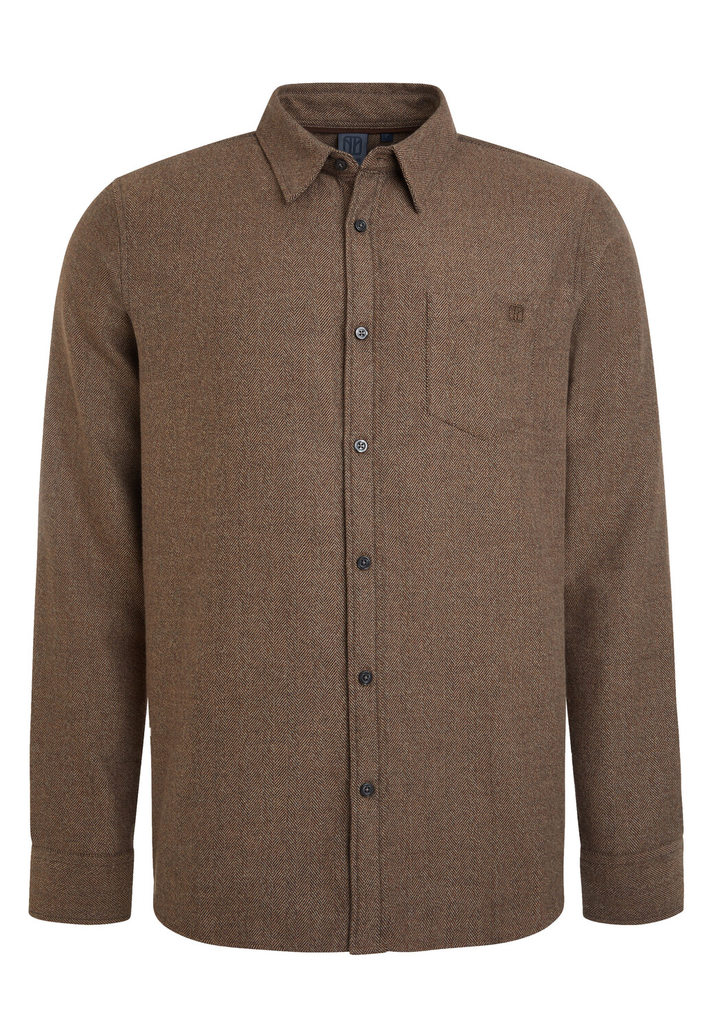 

Рубашка elkline Flanell Frischling, цвет brownmelange