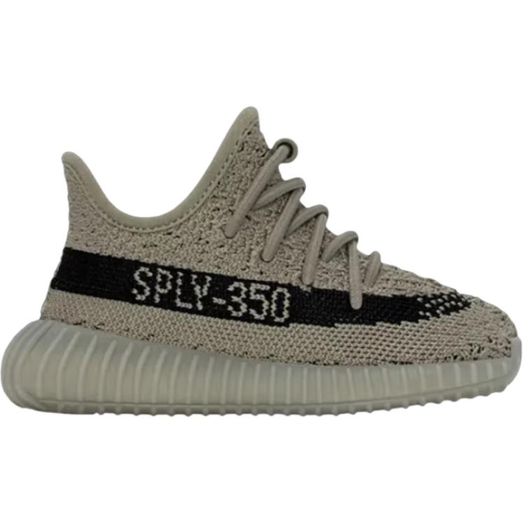 Кроссовки Yeezy Boost 350 V2 для малышей с низким верхом, увеличивающие рост Adidas Originals, серый — фото 2