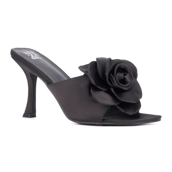 Женские шлепанцы Gardenia на каблуке New York & Company, черный
