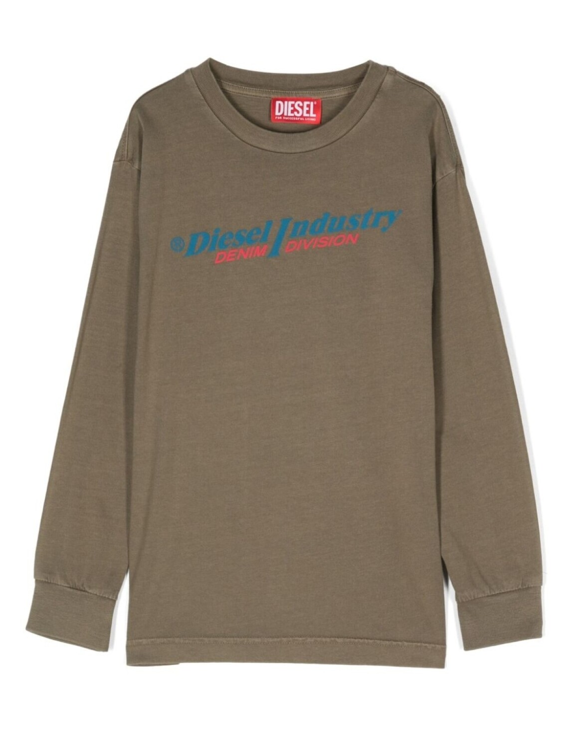

Diesel Kids лонгслив с логотипом, зеленый