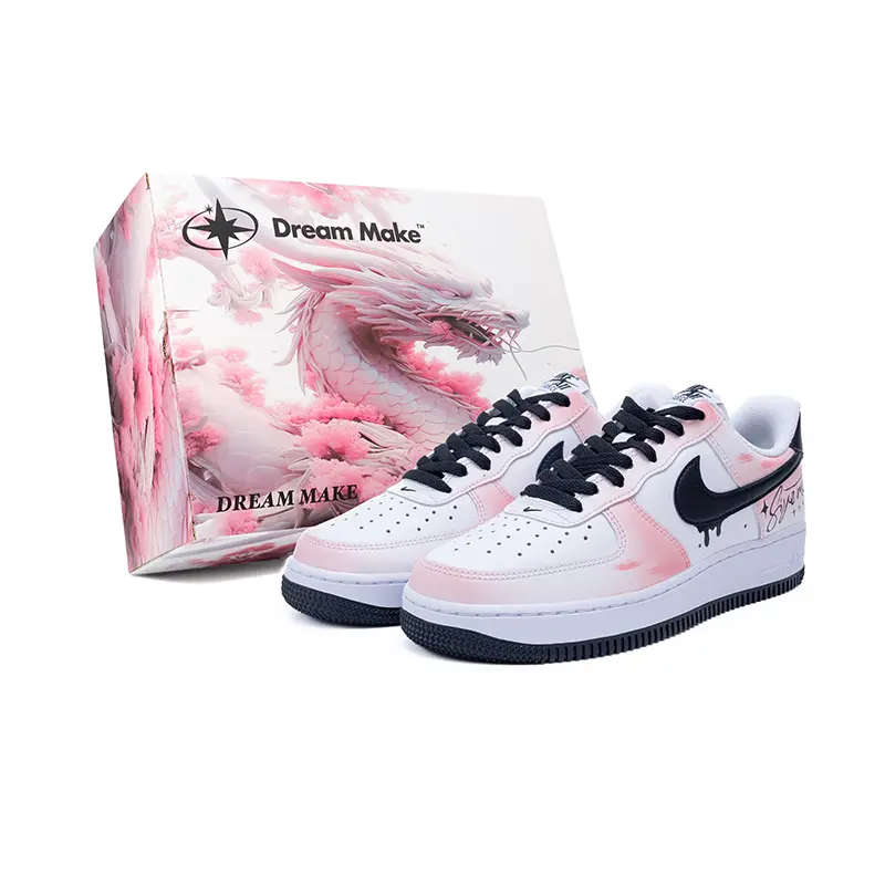 

Nike Кроссовки Air Force 1 Boundless Chaos для скейтбординга, износостойкие, низкие, белые, мужские