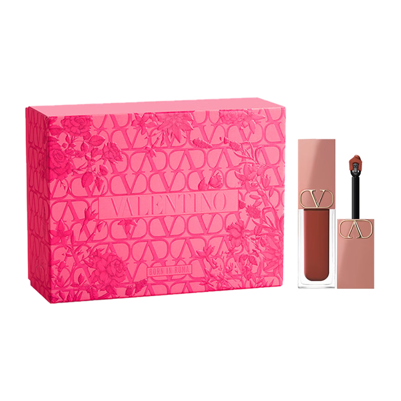 

Тюбик голой помады крем-бальзам для губ мягкий матовый тон выравнивающий 6,5 мл Valentino, #113R Delight Murmur