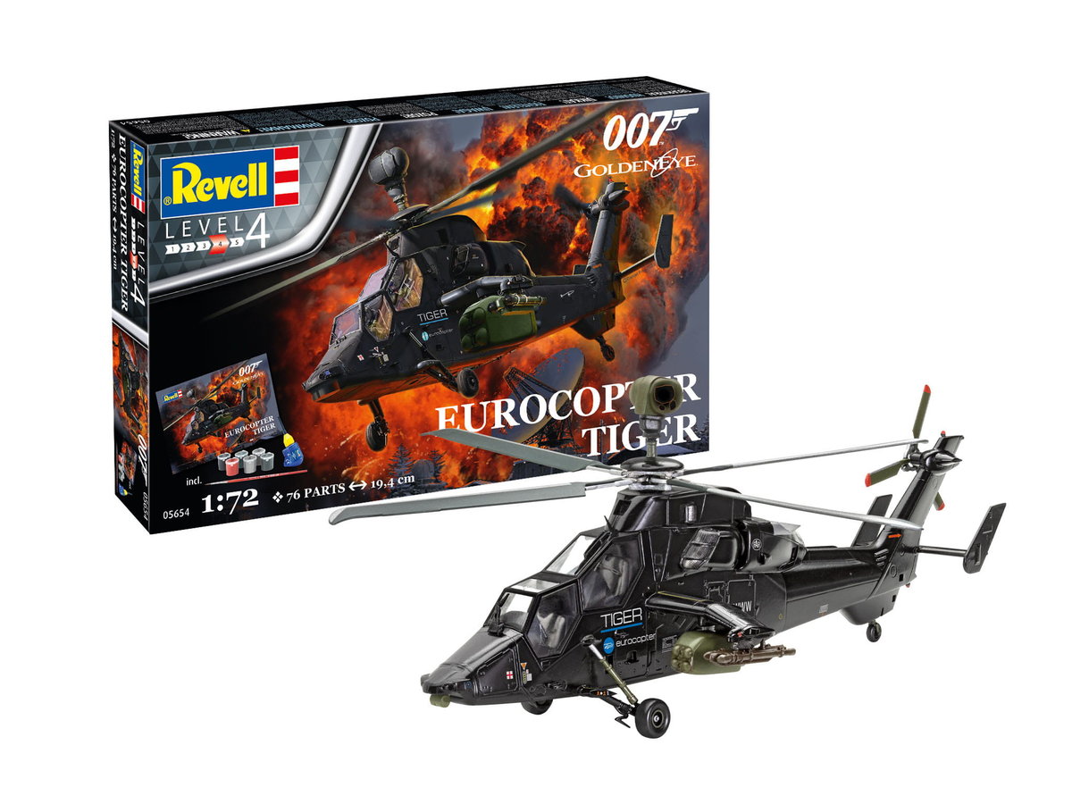 

Eurocopter Tiger - Джеймс Бонд 007 Золотой глаз 1:72 Revell 05654