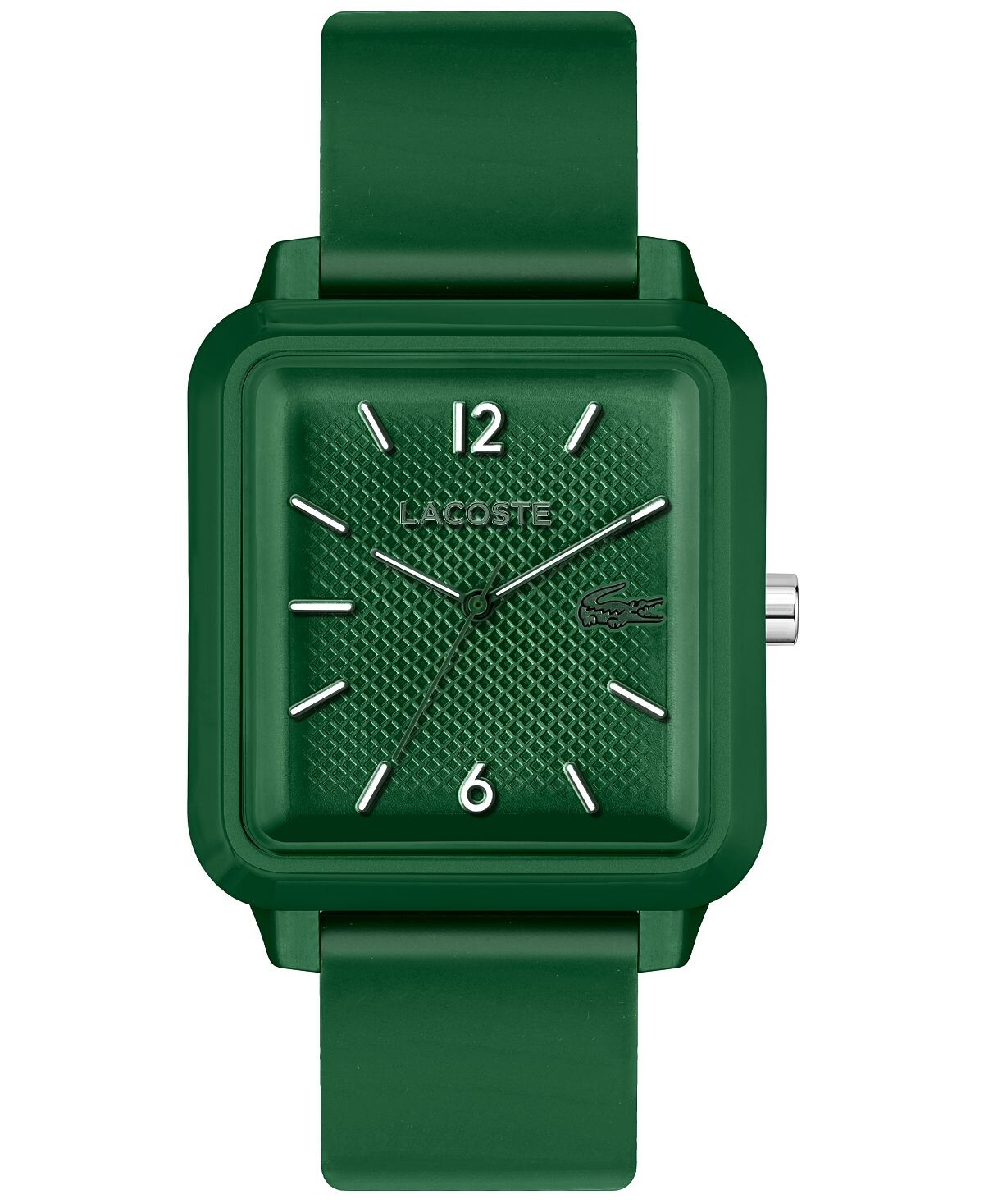 

Мужские часы-студия с зеленым силиконовым ремешком 36 x 38 мм Lacoste