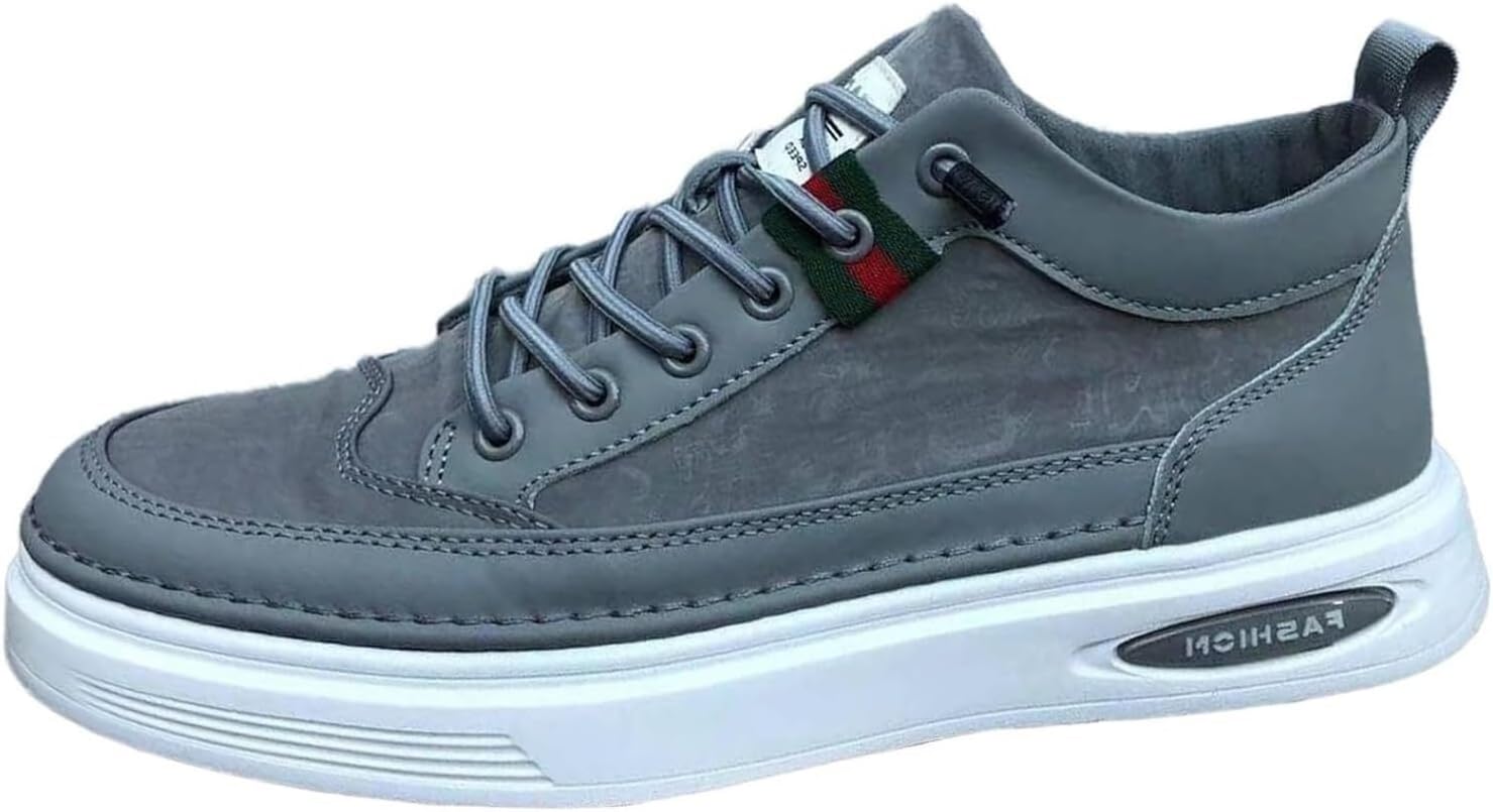 

Мужские лоферы на шнуровке, повседневные, дышащие, легкие, для прогулок на улице, мягкие кеды низкие, слипоны, обувь для скейтборда для мужчин Generic, серый