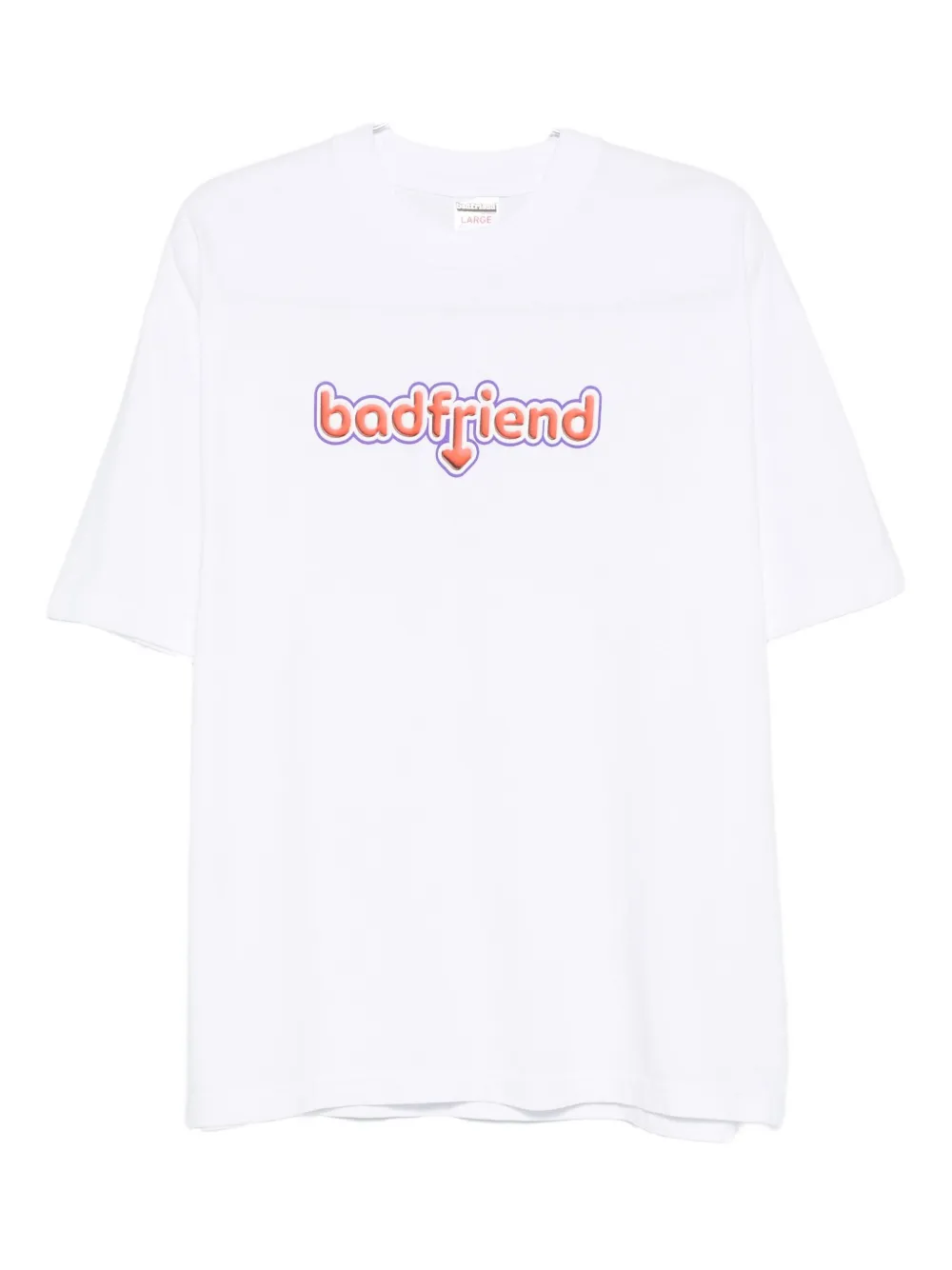 

Хлопковая футболка BADFRIEND, белый