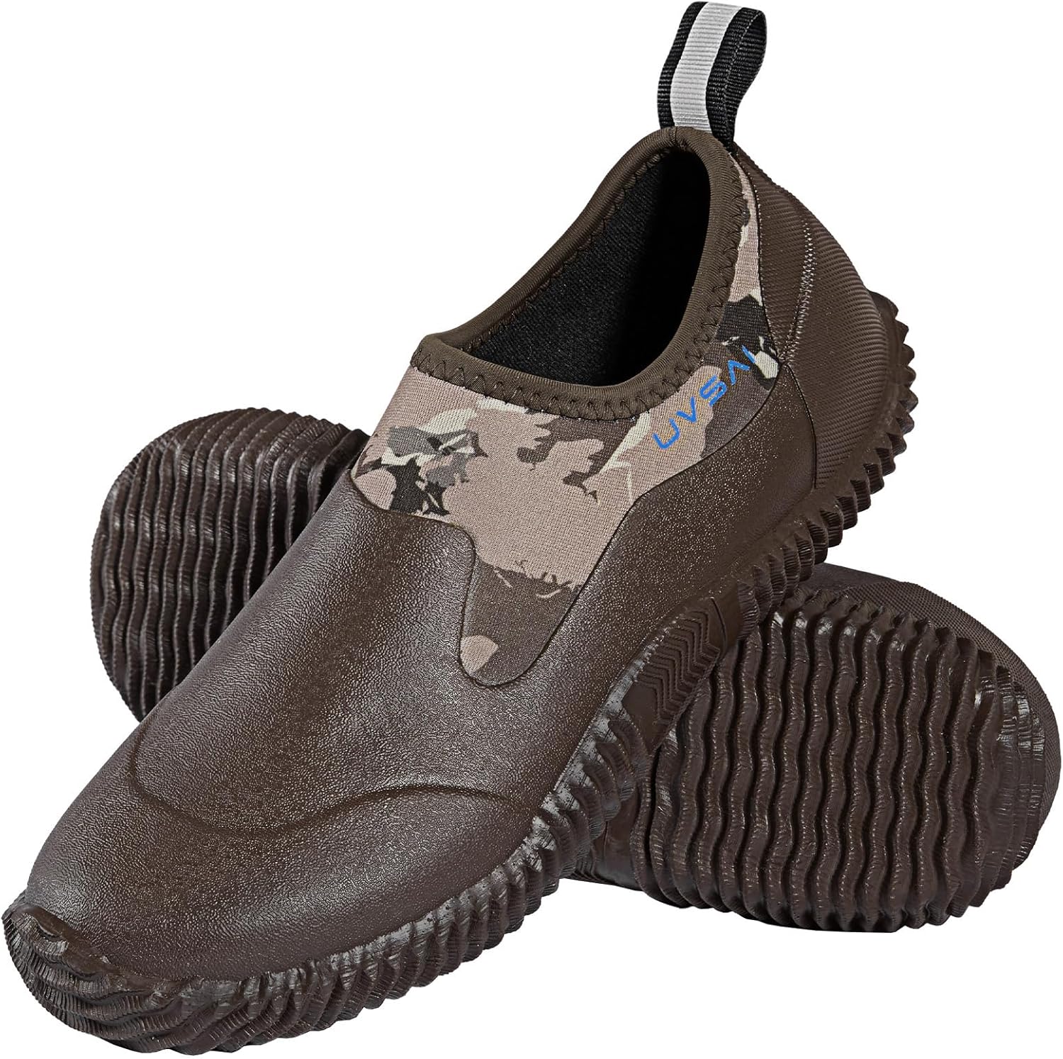 

Мужские водонепроницаемые садовые ботинки-дождевики, слипоны для садоводства, фермерства, кемпинга, ухода за газоном и работы во дворе Uvsai, коричневый