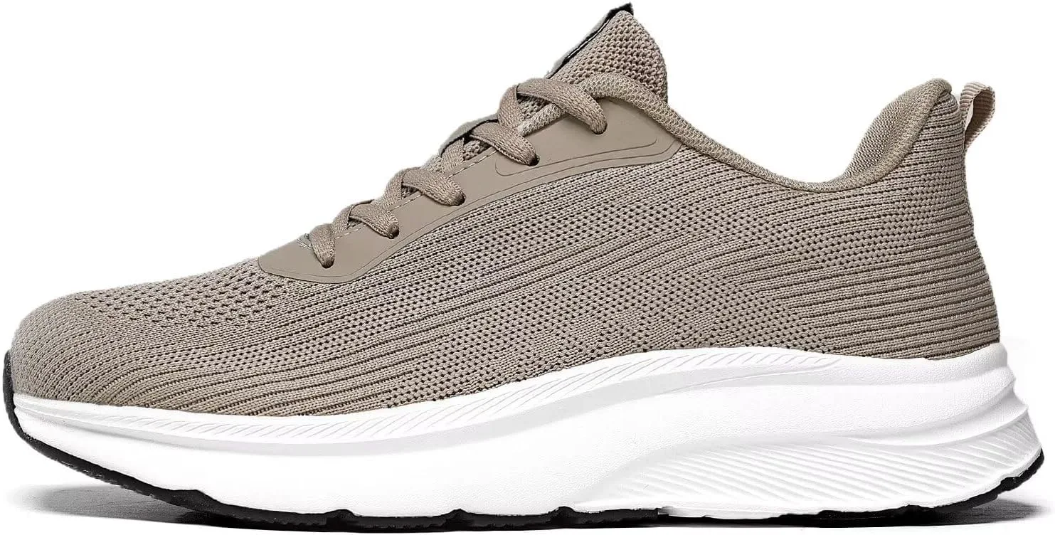 

Мужские кроссовки KDN с широкой носочной частью, амортизирующие для бега по дороге, противоскользящие, для ходьбы, удобные спортивные кроссовки для тренажерного зала, для широкой стопы, широкой полноты, хаки