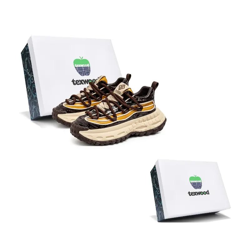 

TEXWOOD Мужские массивные кроссовки Low Top Camel, цвет Camel