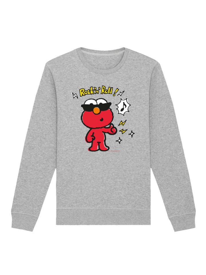 

Толстовка F4NT4STIC Sweatshirt Sesamstraße Elmo´s Rock´n Roll, пятнистый серый