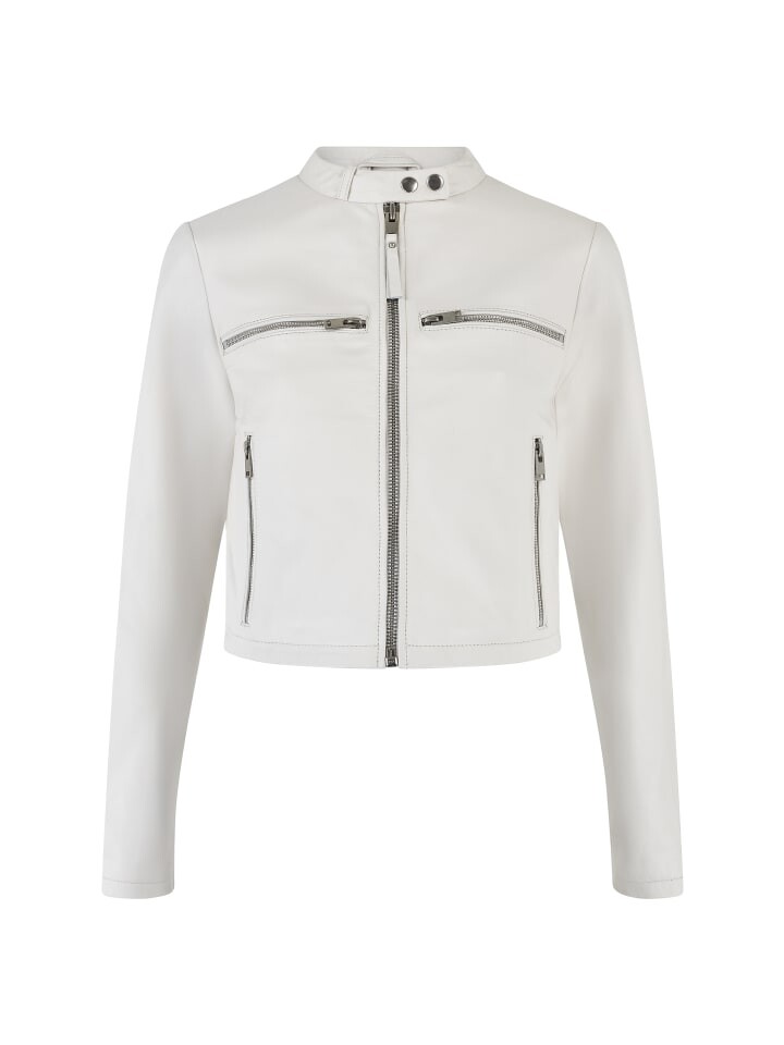 

Кожаная куртка Bolongaro Trevor SIMPLE RACER, цвет cloud dancer - classic leather motto jacket