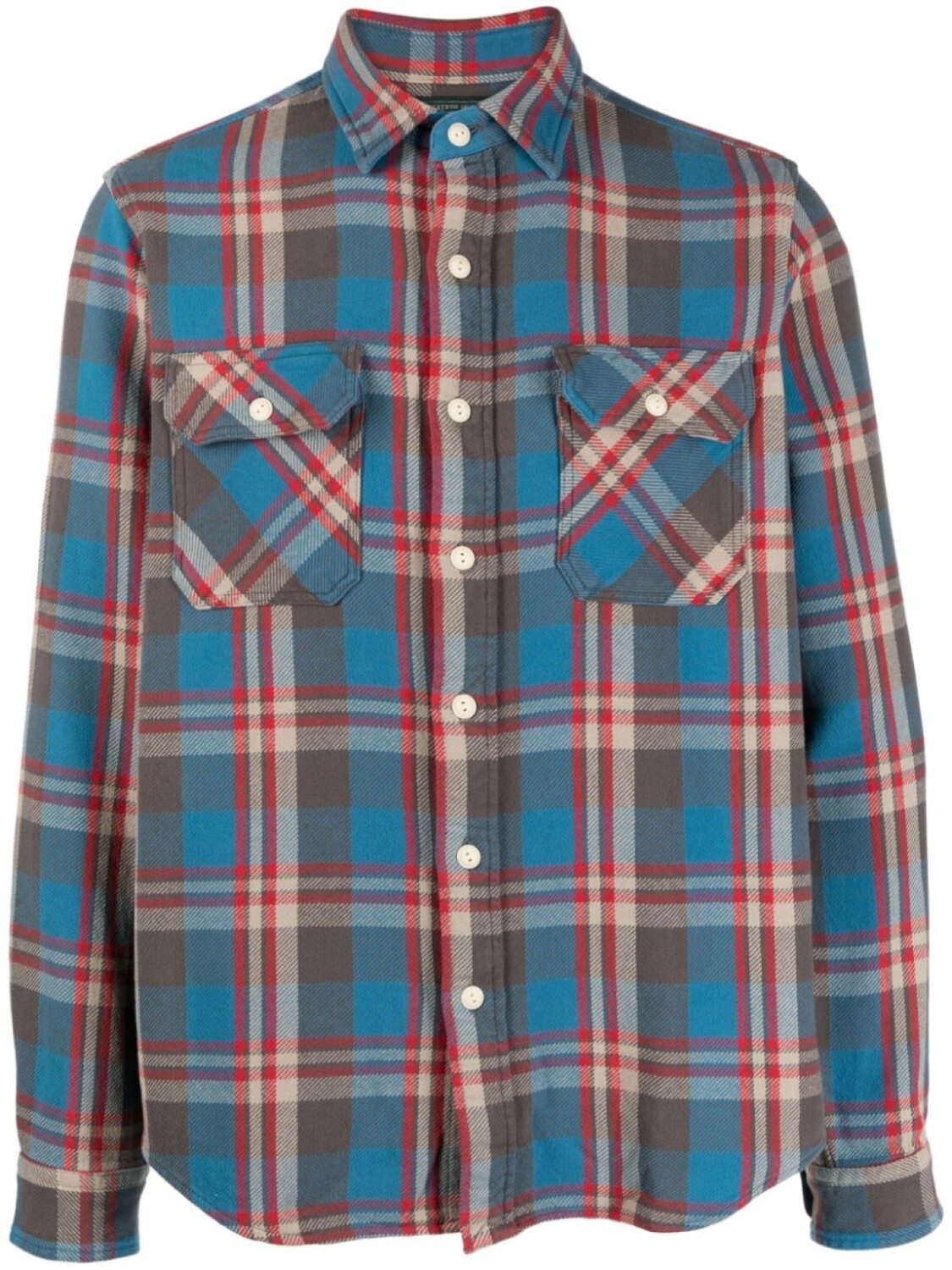 

Polo Ralph Lauren plaid-check cotton shirt, синий