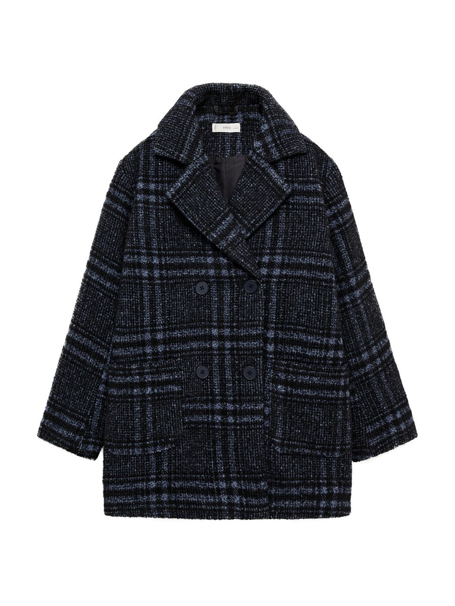 

Пальто MANGO KIDS Cuadri, черный