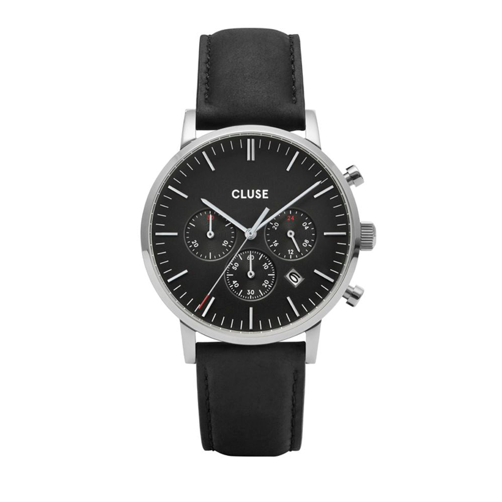 

Женские часы Cluse Leather, черный
