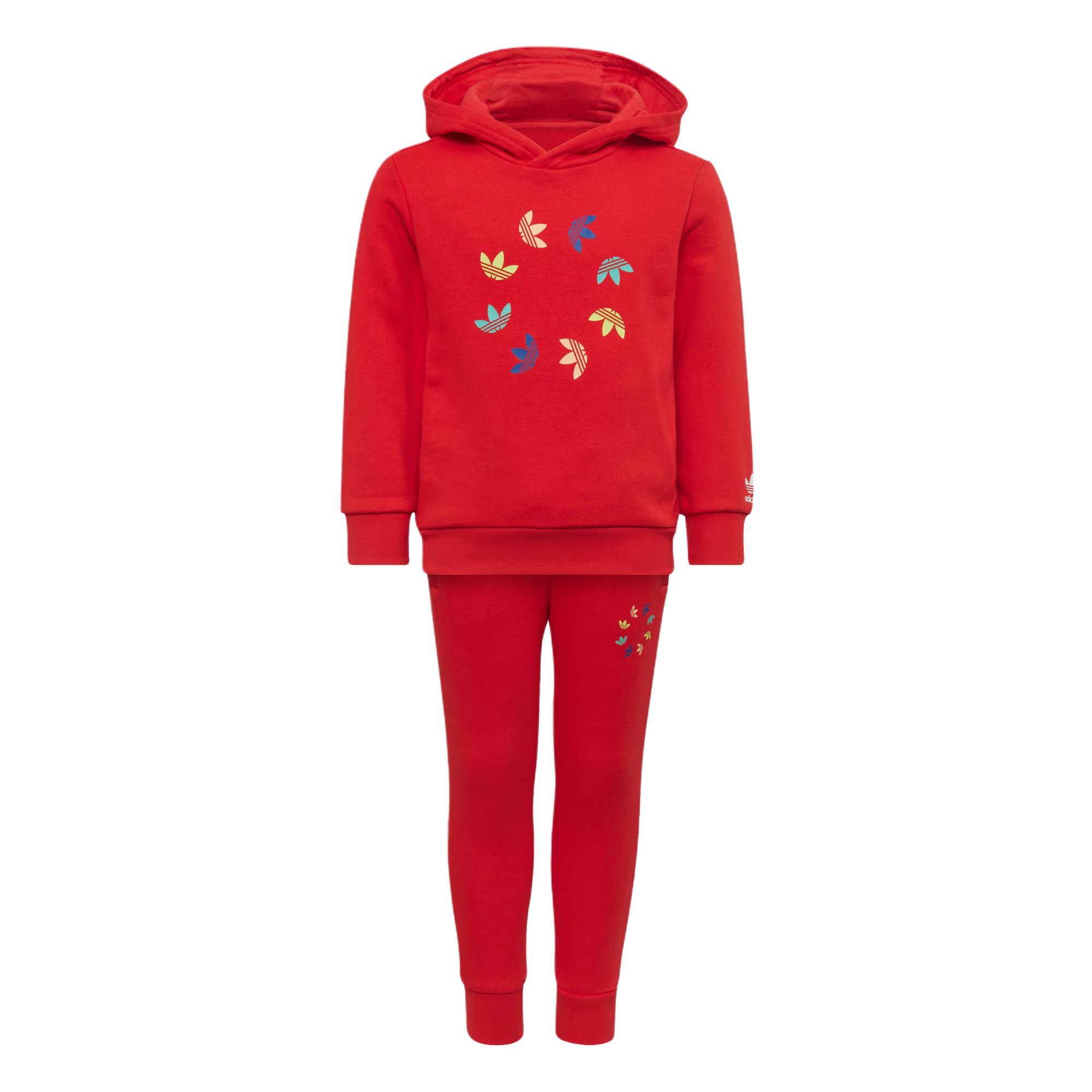 Adidas Originals Повседневный спортивный костюм красный для детей 3-7 лет — фото 4