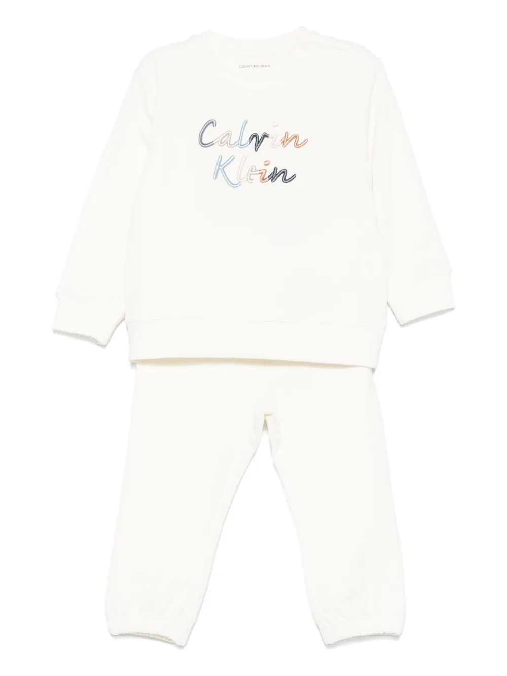 

Спортивный костюм с вышитым логотипом Calvin Klein Kids, нейтральный
