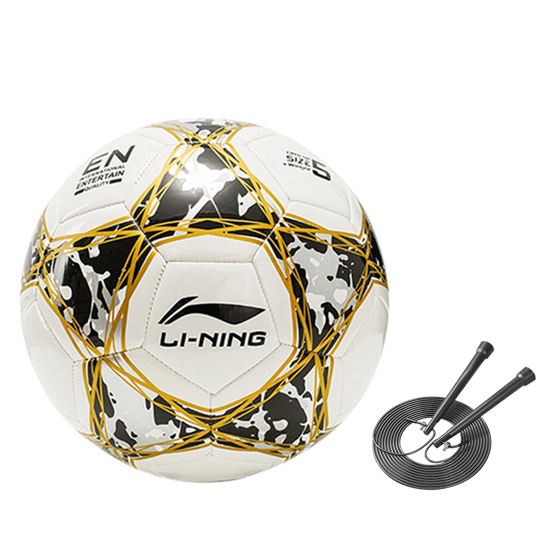 

LINING Размер 5 футбольный мяч TPU машинной строчки унисекс белый желтый