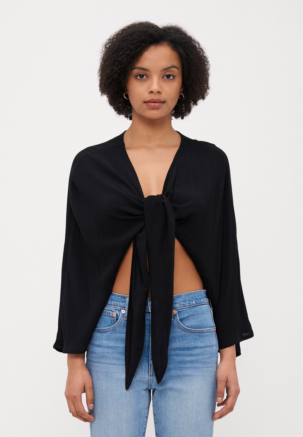

Блуза ONLCHIARA KNOT ONLY Petite, черный