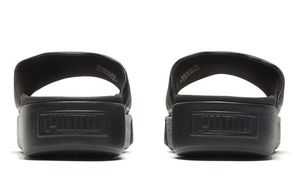 Тапочки platform bold slide black Puma, черный — фото 4