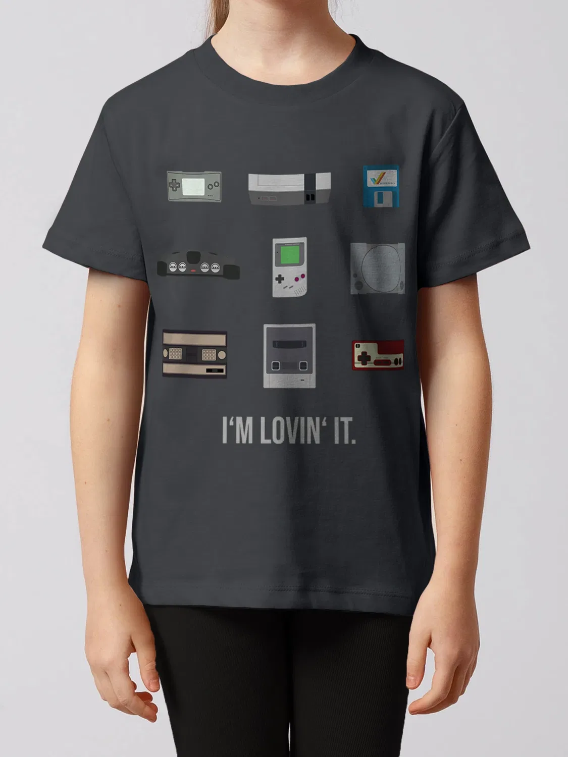 Футболка с видеоиграми, Wat? Apparel, серый