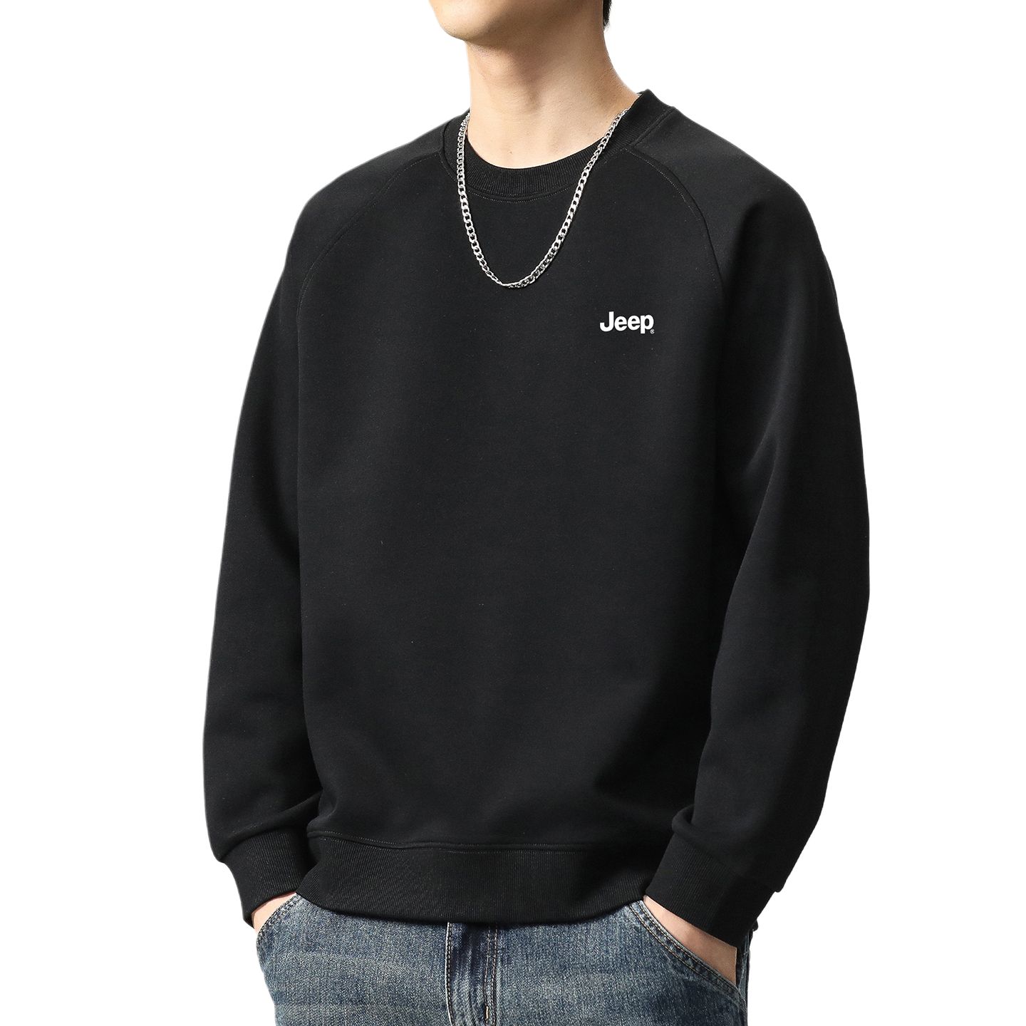 

Свитшот Leisure Collection Unisex Jeep, черный