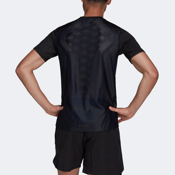 Футболка Men's adidas Solid Color Logo Sports Gym Short Sleeve Black T-Shirt, мультиколор — фото 3