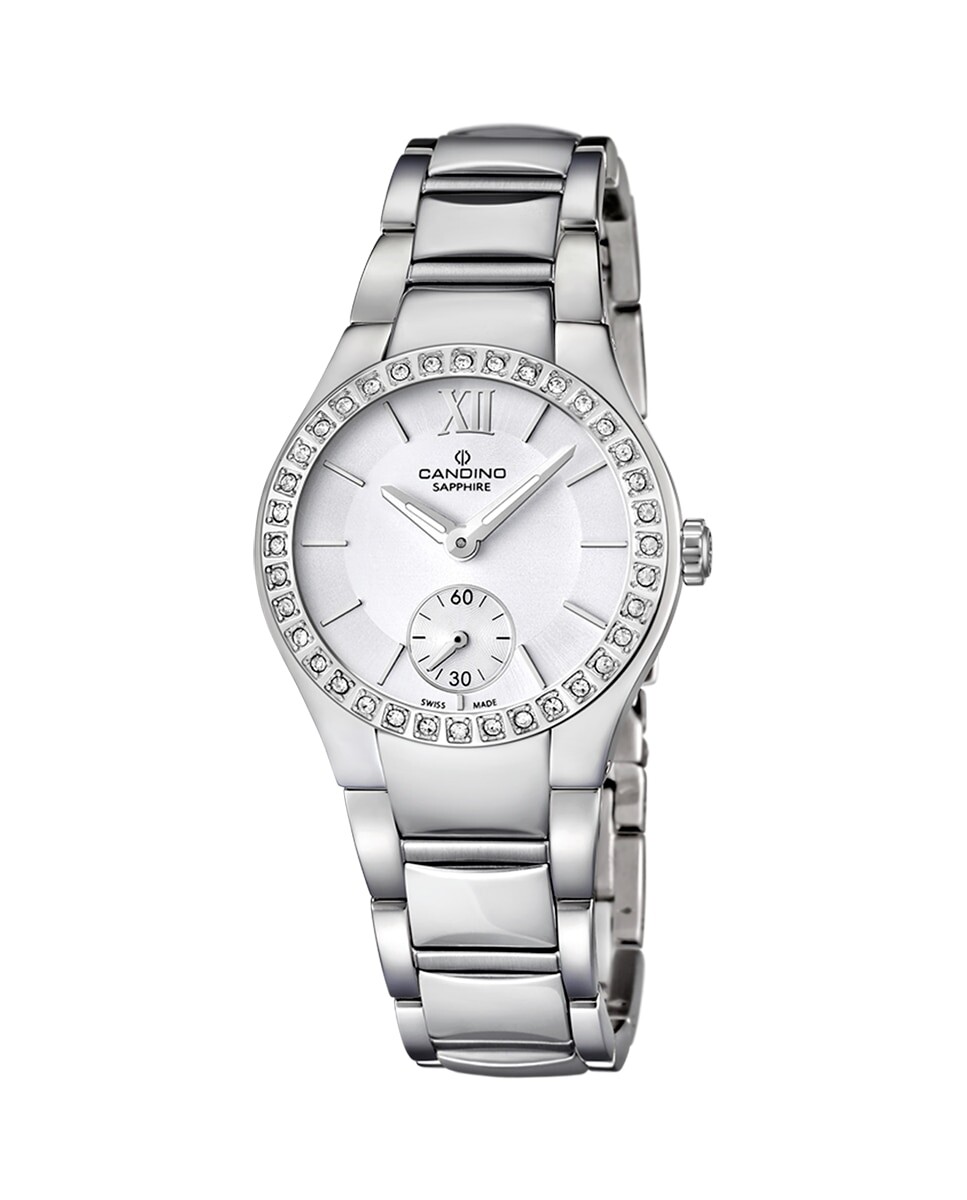

C4537/1 Lady Petite женские часы из серебряной стали Candino, серебро