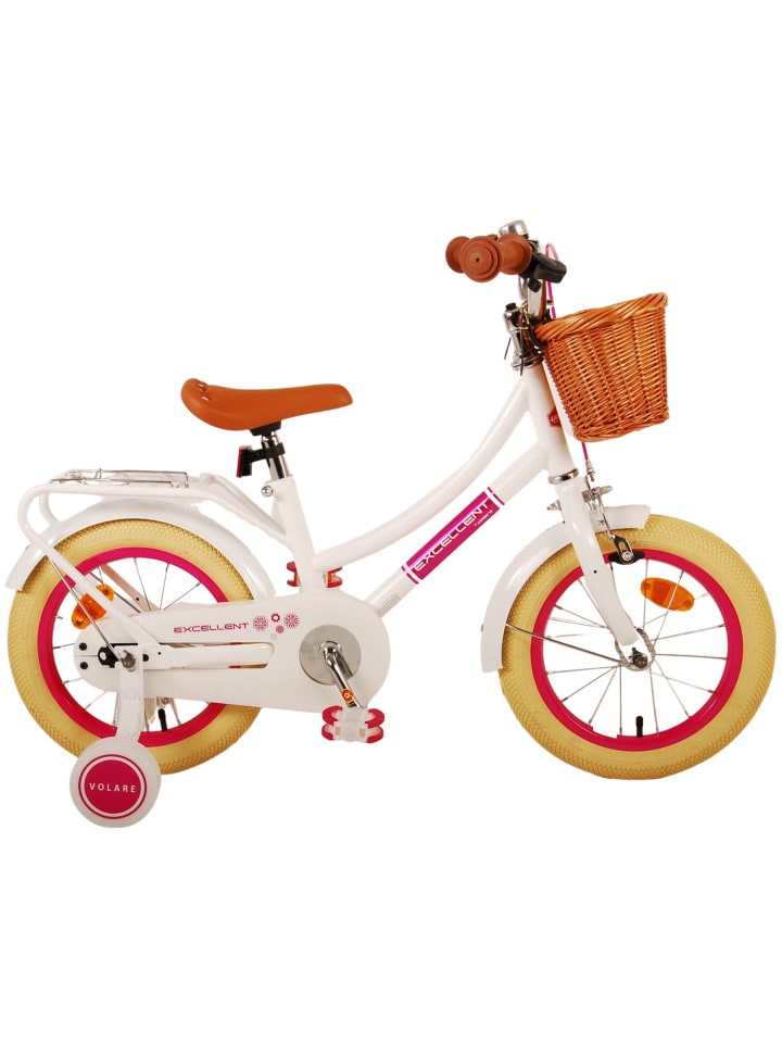 

Volare Отличный детский велосипед, 14 дюймов, белого цвета