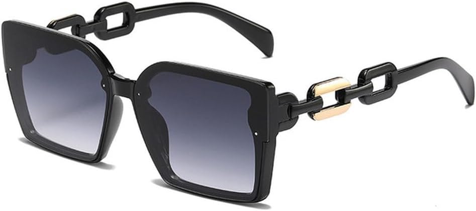 

Большие солнцезащитные очки для мужчин, пляжные солнцезащитные очки с градиентной защитой UV400, модные пляжные солнцезащитные очки для женщин, SUN1480 Generic, Bright Black