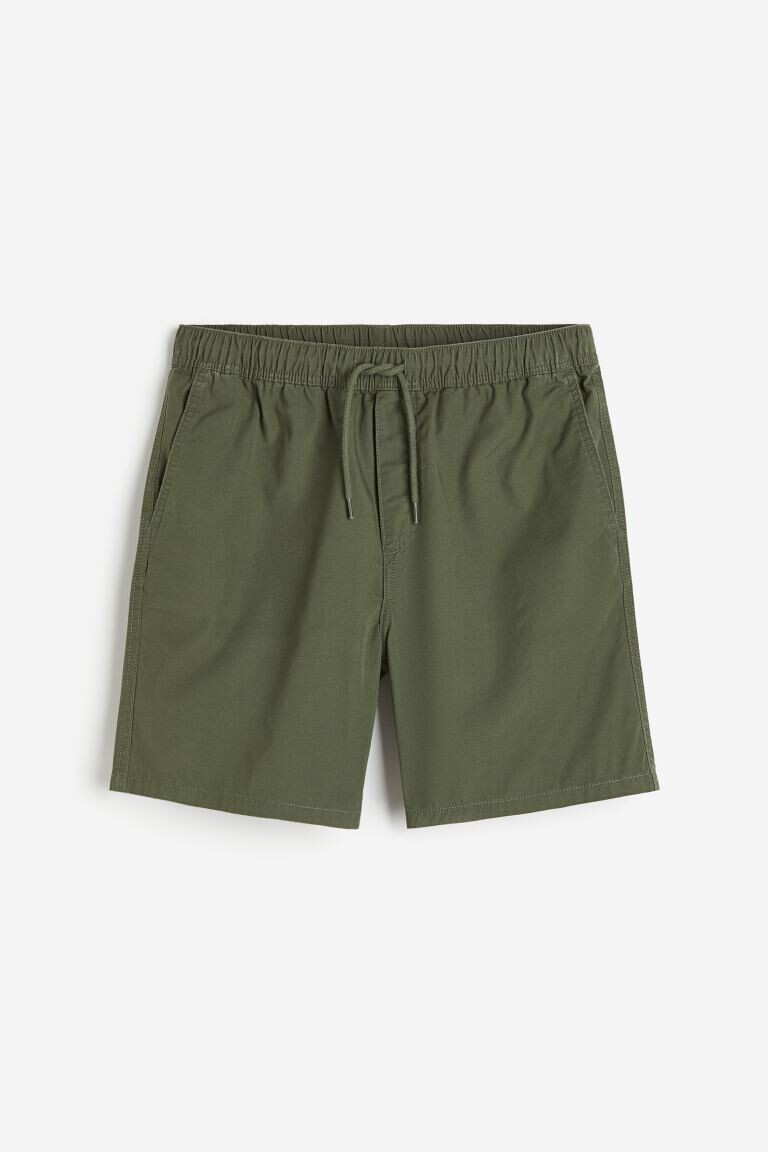 

Хлопковые шорты обычного кроя H&M, зеленый