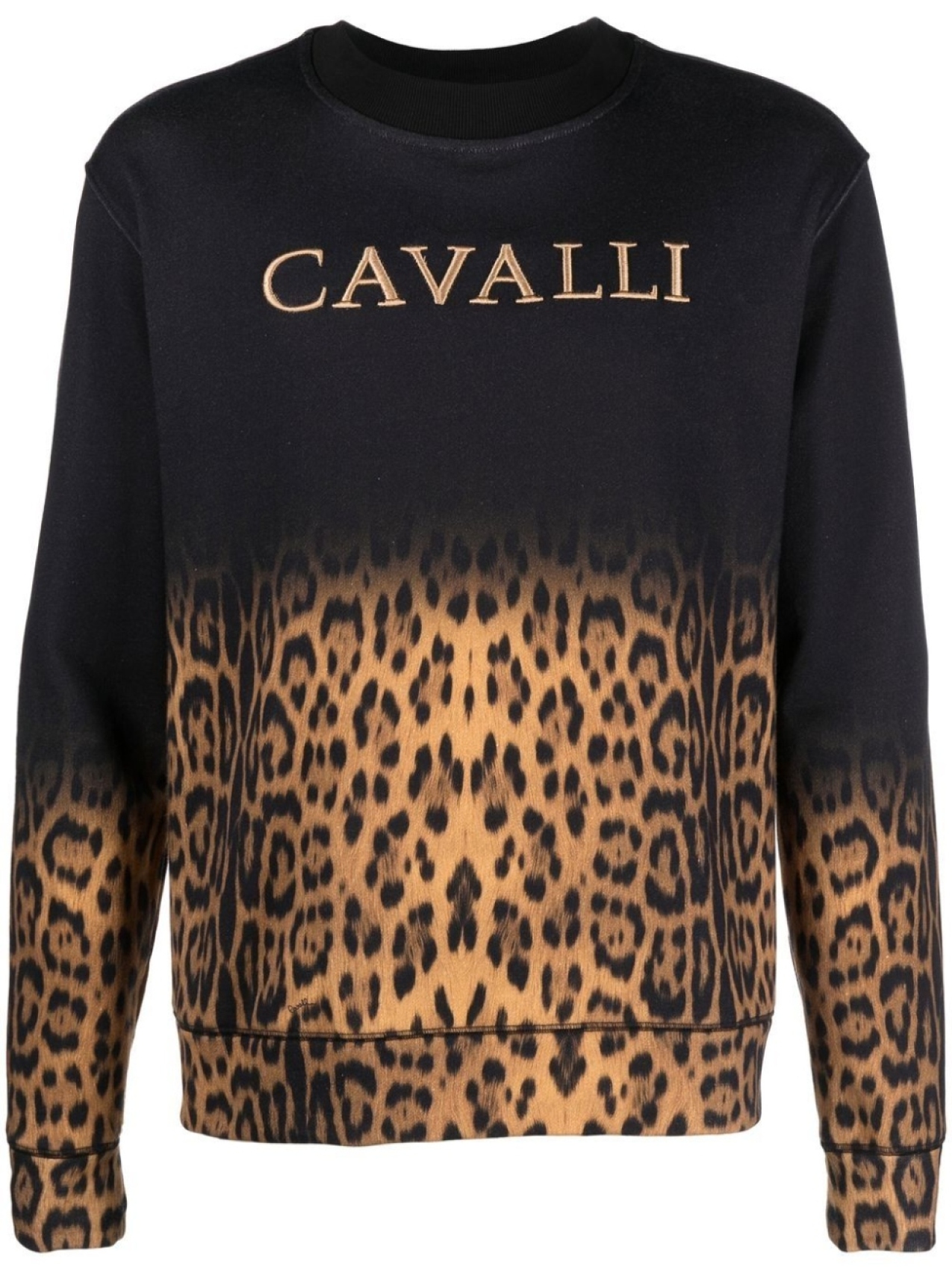 

Roberto Cavalli толстовка с леопардовым принтом, черный