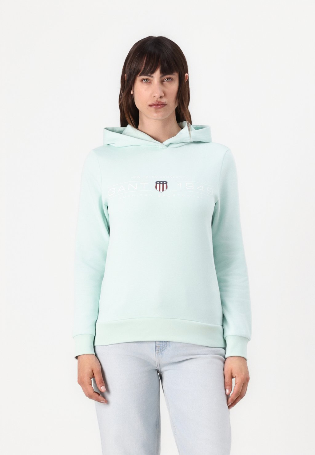 

Толстовка SHIELD HOODIE GANT, светло-зеленый