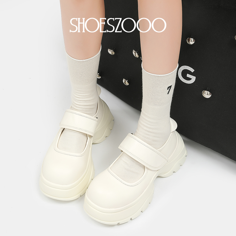 Туфли Мэри Джейн Platform SHOESZOOO, белые — фото 2