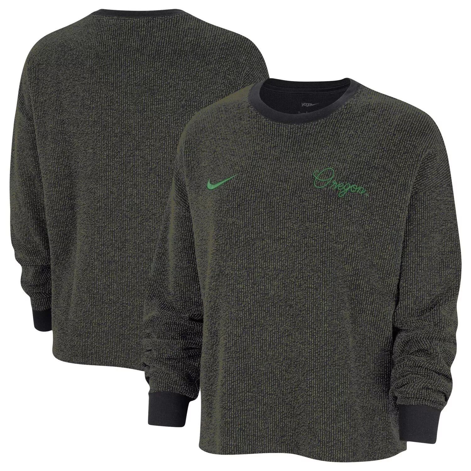 

Женский черный пуловер с надписью для йоги Nike Oregon Ducks Nike