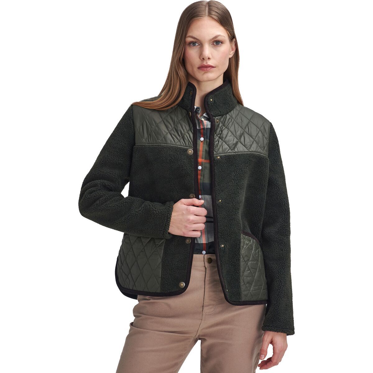 

Флисовая куртка Brambles Barbour, зеленый